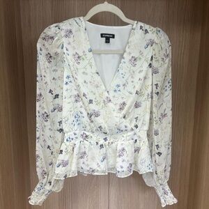 Woman’s floral blouse